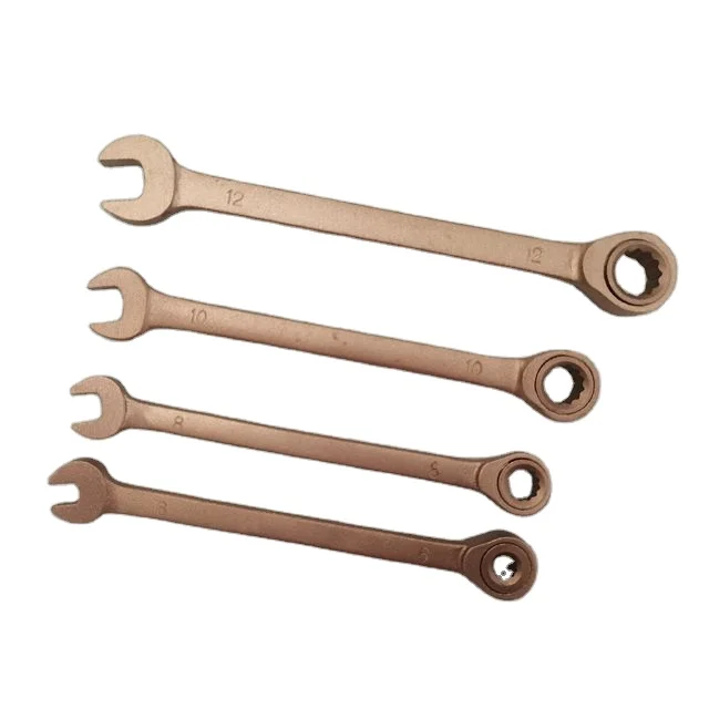 Non Sparking Tools Aluminum Bronze Ratchet Combination Wrench 6mm