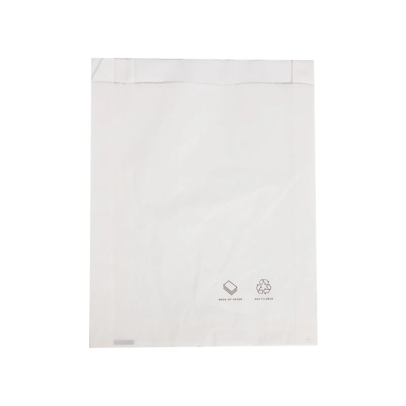 Garment Compostable Packaging Biodegradable Transparent Glassine Paper Bag For Clothing