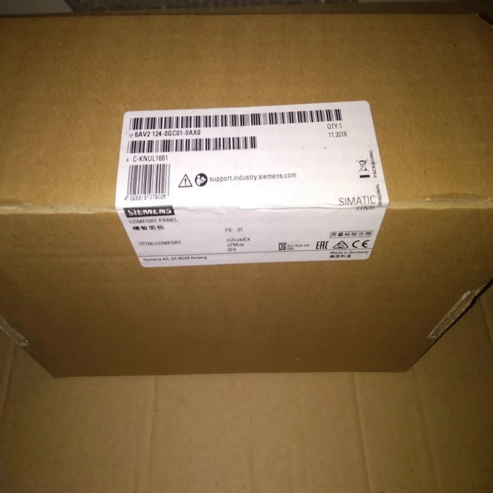 6AV2124-0GC01-0AX0 | Интерфейс SIMATIC HMI | Новый оригинал | Германия | 6AV2 124-0GC01-0AX0