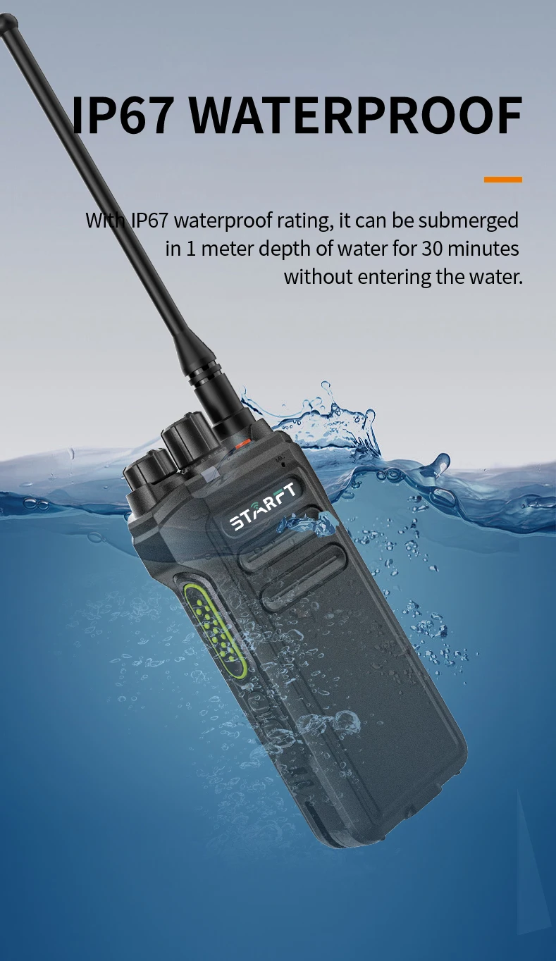 Starft Tc368 Two-way Ai Noise Reduction Ip67 Waterproof High Power Long ...