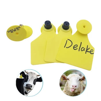 ALLFLEX Tamperproof Mid Size Cow/Calf Numbered 1 Side Ear Tag With Blank Button