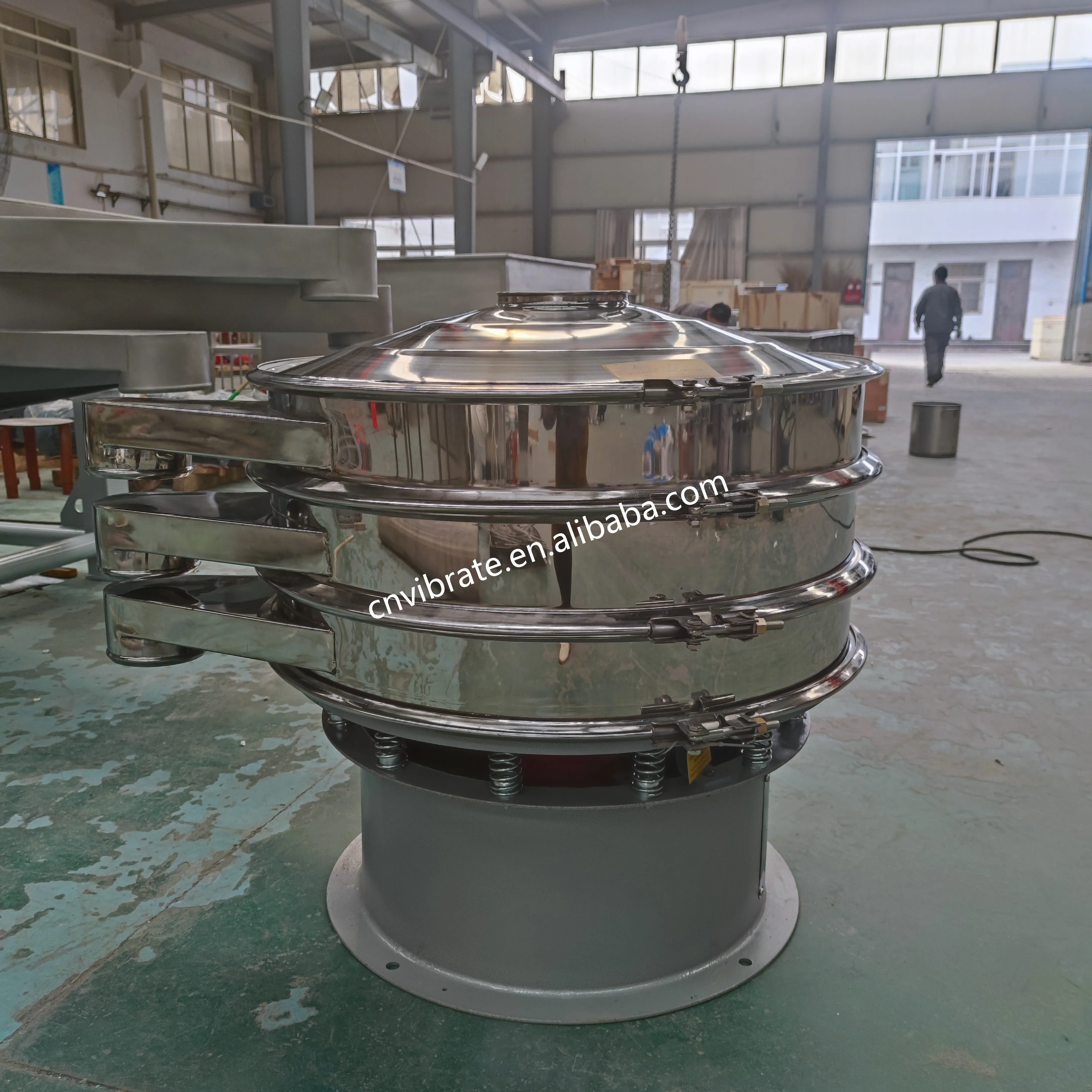 VBJX Industrial Electric Mining Clay Sand Grain Rice Wheat Flour Chilli Powder Aggregate Vibrating Sieve Sieving Machine