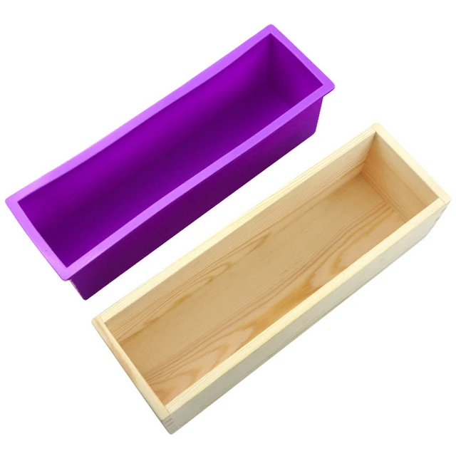 Stampo Fai Da Te Stampo Sapone Silicone Con Guscio Legno - Stampi