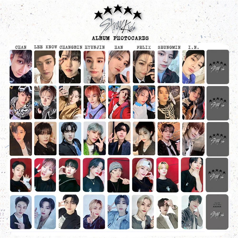 KPOP Stray Kids 5-STAR Photocards 8Pcs Set - HyunJin, Felix