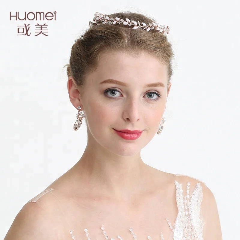 Оптовая продажа ручной работы свадебные пояса аксессуары для волос со стразами свадебный головной убор женщин