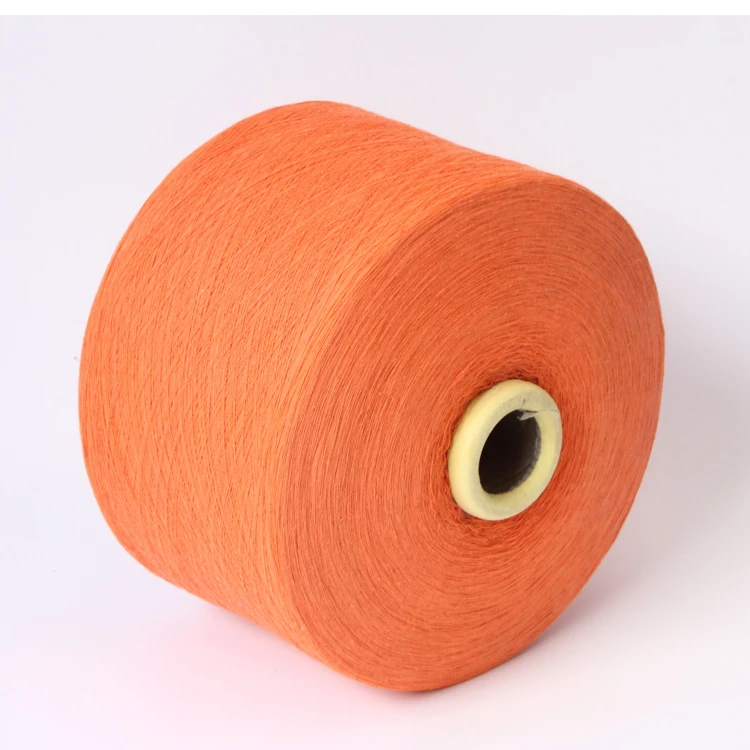 Keshu Gloves Yarn Cotton Oe Cotton Gloves Poly Cotton Yarn Thread Ne6s/1 orange color yarn
