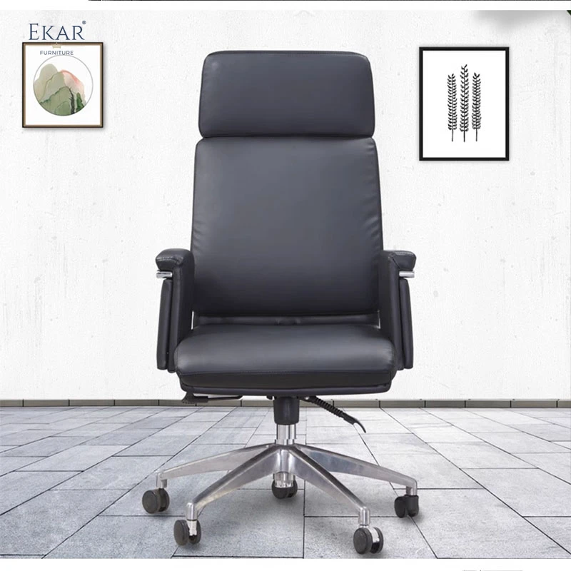 Italian Import Top Layer Leather Office Chair factory