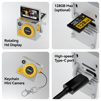 Tiny Flip Screen Camera for Your Daily Adventures Thumb Sized and Fits in Any Pocket G13 detail image