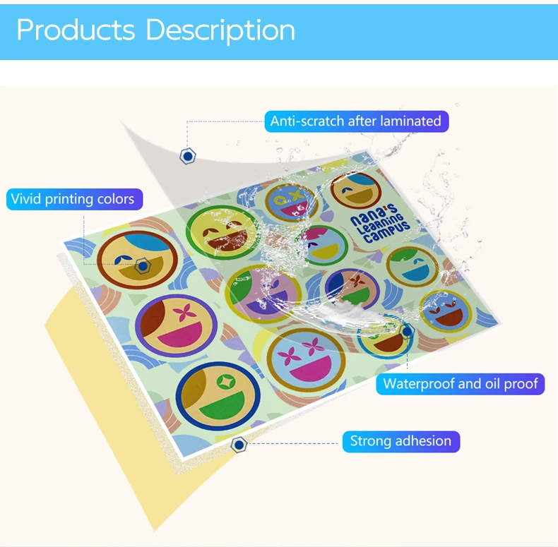 Custom Bulk Printing Adhesive Packaging Labels Set Design Individual ...