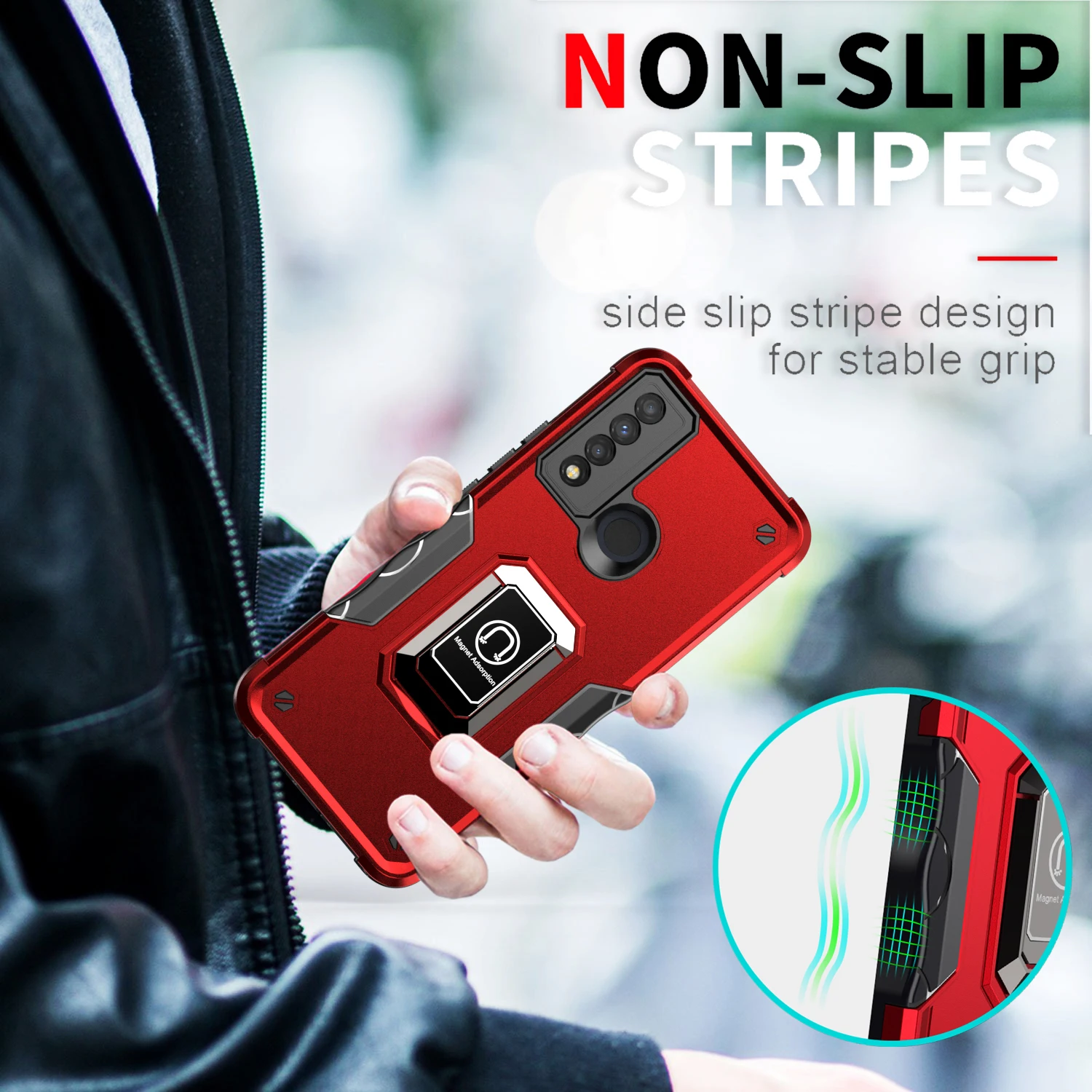 Luxury TCL 20 XE Phone Case Multicolored Full Protection Hardware Kickstand Shockproof Armor Design Made Durable TPU Material Luxury TCL 20 XE Phone Case Multicolored Full Protection Hardware Kickstand Shockproof Armor Design Made Durable TPU Material