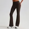 Chocolate Brown Flare Leggings