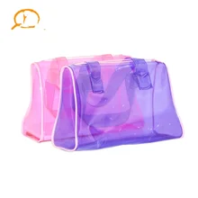 Waterproof PVC Clear Plastic Travel Zipper Handbags