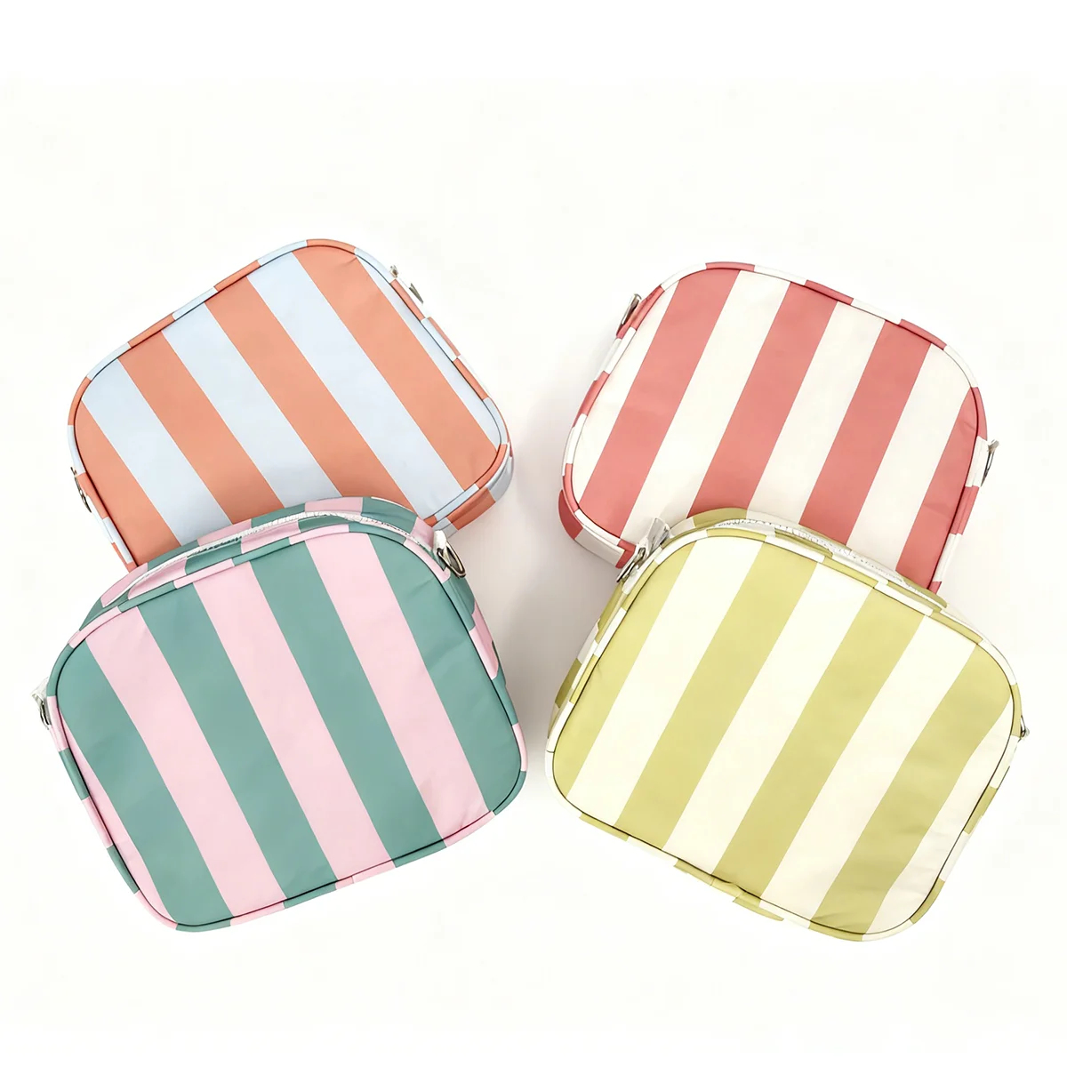 Light Weight Waterproof Shoulder Striped Printing Tyvek Bag Custom Print Cell Phone Crossbody Bag Sh