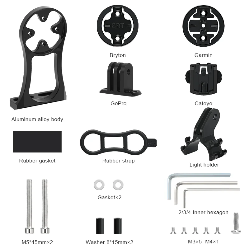 Bicycle Computer Camera Holder  Bike Handlebar Mount Stopwatch Speedometer Bracket for Garmin Edge Bryton Cateye