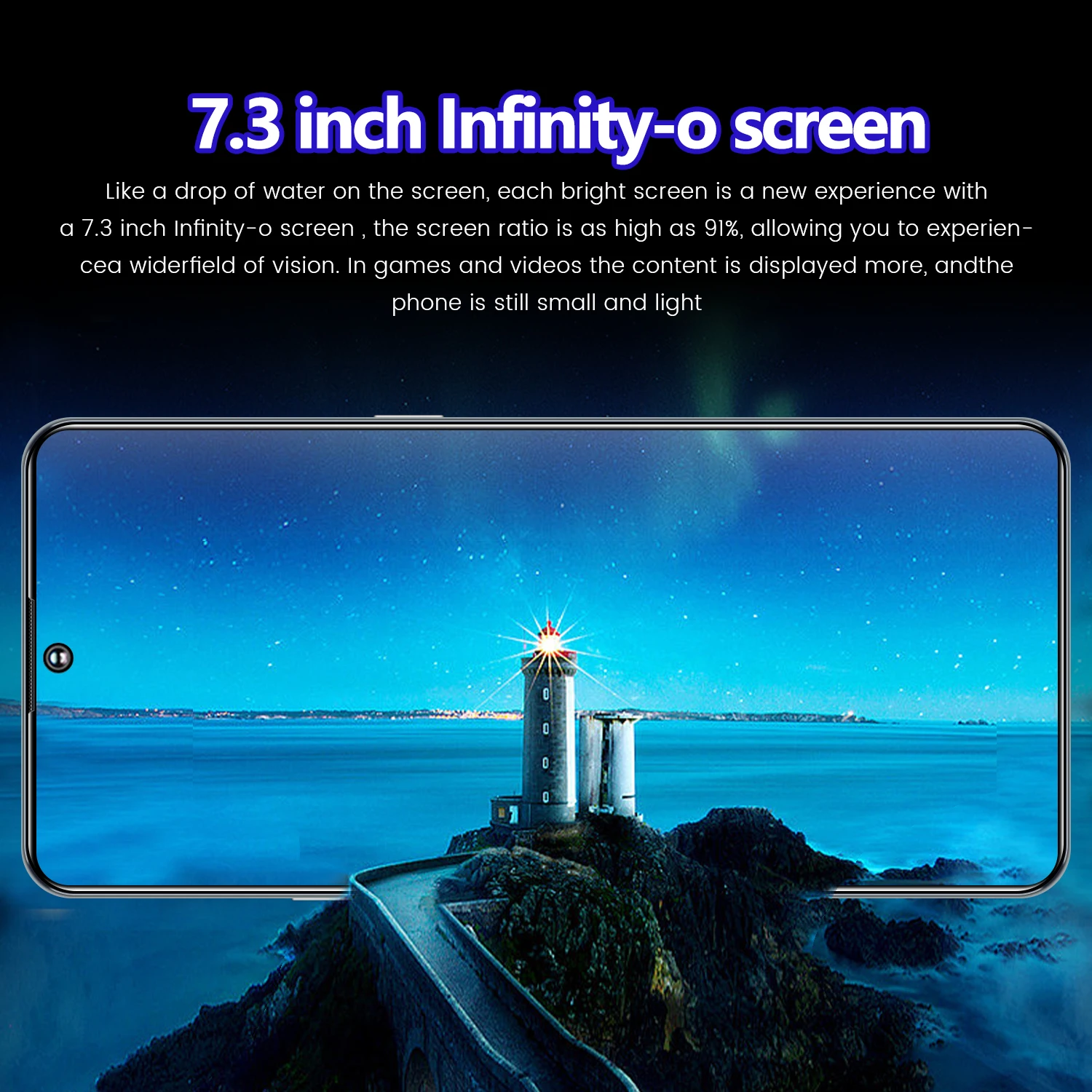 New Arrival 7.3'' Sreen Hot 30 5g Smartphone 48mp+72mp Unlock Best ...