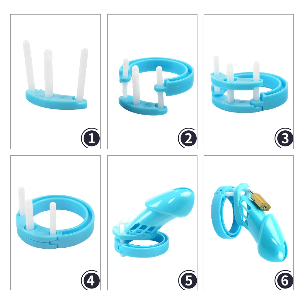Nouveau mâle souple Silicone chasteté serrure Cage en plastique chasteté cage à oiseaux temporisation Cages pour hommes