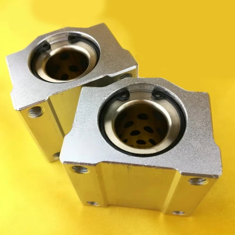 Graphite Copper Sleeve Linear Module Optical Axis Sliding Bearing SCS16UU SCS20UU Linear Module Slider