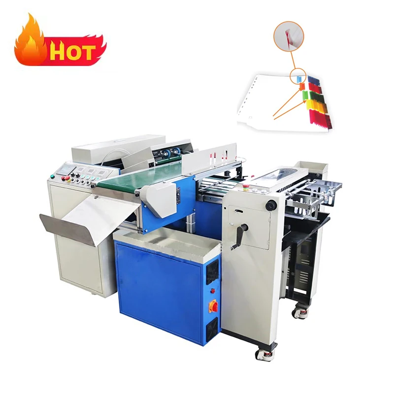 Fully Automatic PET Maylar Index Tab Laminating Machine Exercise Book Hollow Index Die Cutting Machine