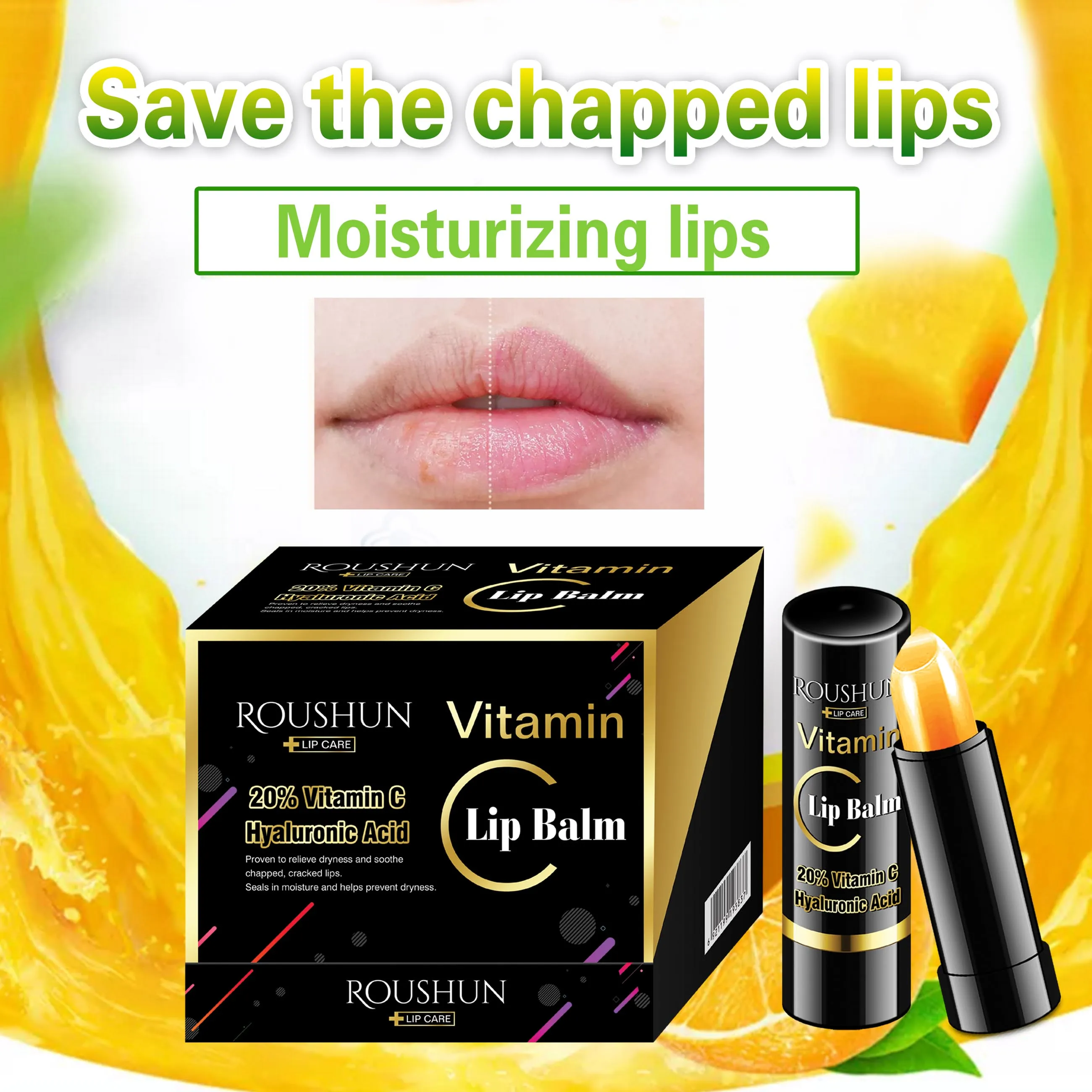 vitamin c chapped lips Amazon.com : Blue Nectar Ayurvedic Orange Lip Balm with Organic Ghee &  Natural Vitamin C for Dry Lips main image 0