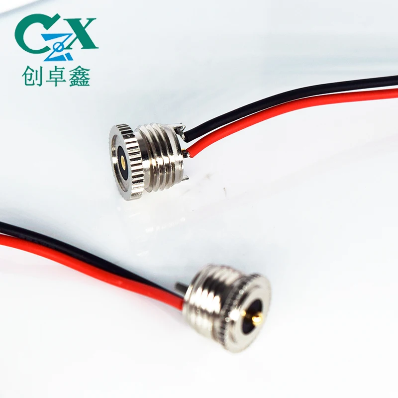 CZX Spring Loaded Pogo Pin Magnetic Electrical 10mm 24v 10amp Round Thread Magnetic Connector 10a High Current