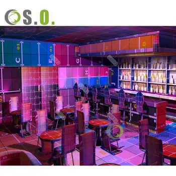 バーカウンター パーティーシンク付きビルトイン冷蔵・冷凍庫があるバー