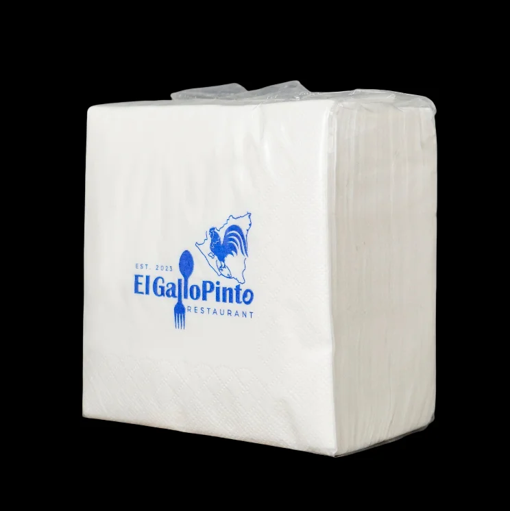 China Factory Wholesale Eco-Friendly Safe Print Tissue Paper Napkin Color Napkins