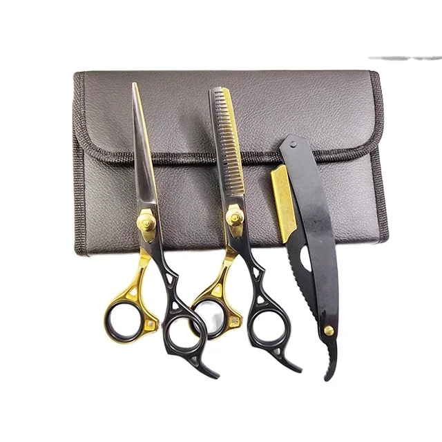 Professional Barber Hair Cutting Kit For Men Hair Cutting Scissors Cape