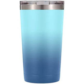 PURPLESEVEN Factory 16oz 24oz 32oz Double Wall Vacuum Insulated Stainless Steel Travel Thermal Coffee Tumbler Cup with Lid