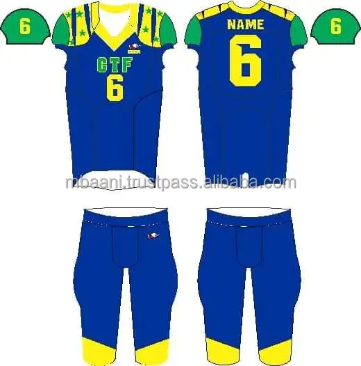 American Football Uniforms:- SKU: SSW-12702 1:- Material: 100% Polyester  260 gsm lycra f…