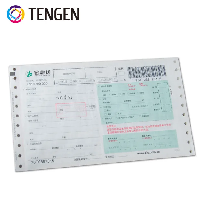 Customized Design International Express Waybill Tickets for Courier Company
