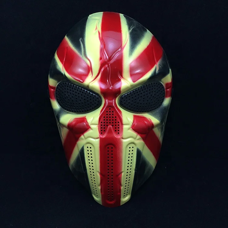 Scary Masks CS Mask TPR Paintball Airsoft Jungle Army Skull Pvc Mask