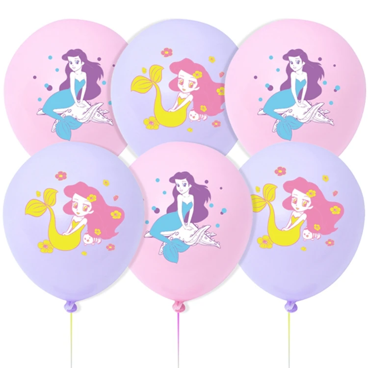 Striscione personalizzabile per feste di compleanno a tema sirena