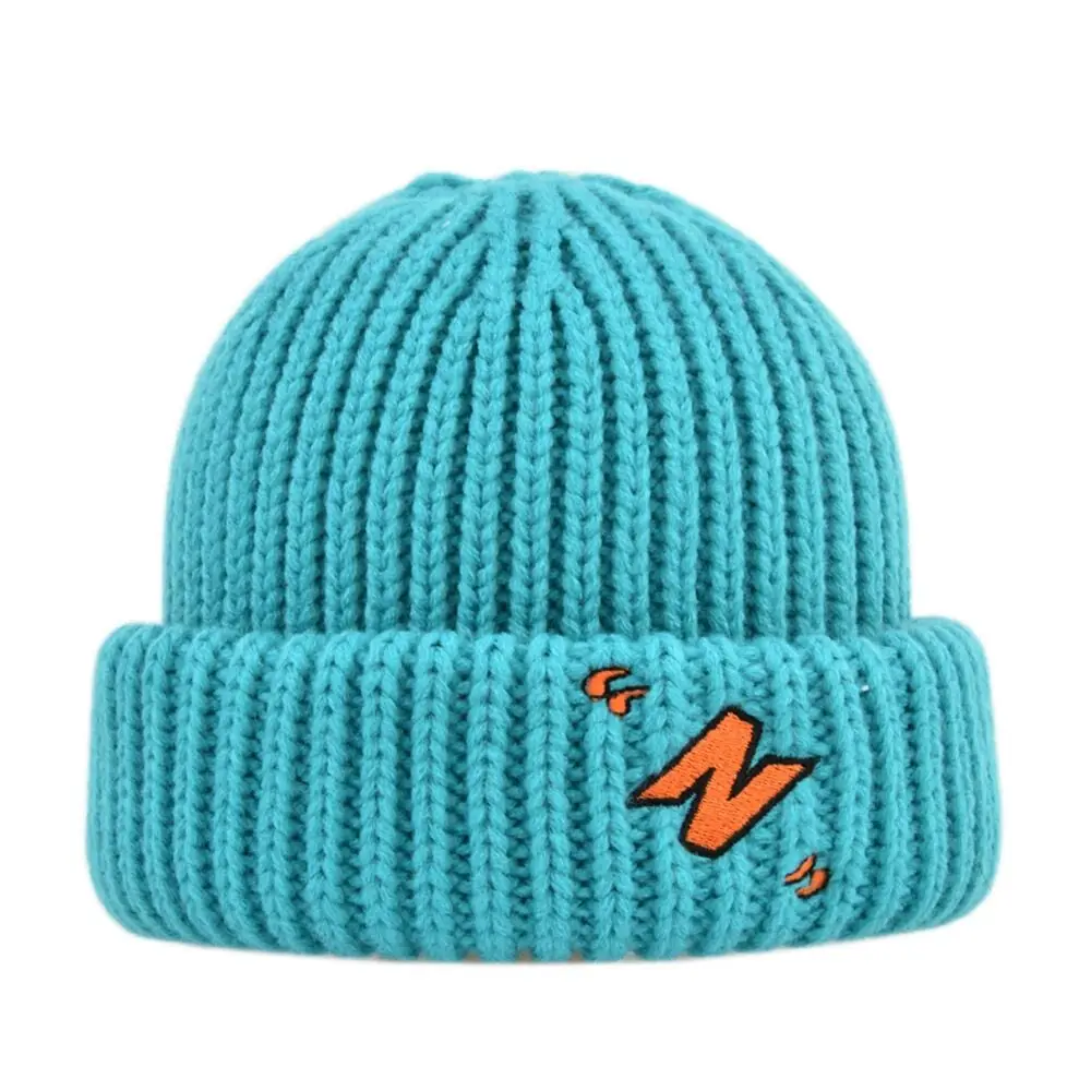 Knitted Knit Cap Hats Winter Beanie Hat 