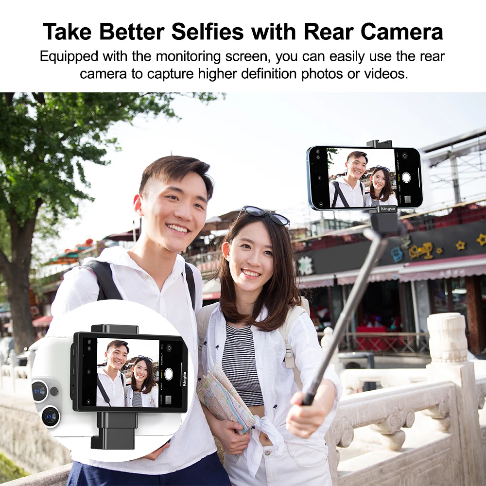 Kingma VL-PH01 Max Phone Vlog Monitor Screen & Clamp Mount Kit