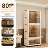 Transparent (2 armoires + 1 armoire pliante)