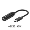 6,3*3,0 mm femelle vers Type C noir