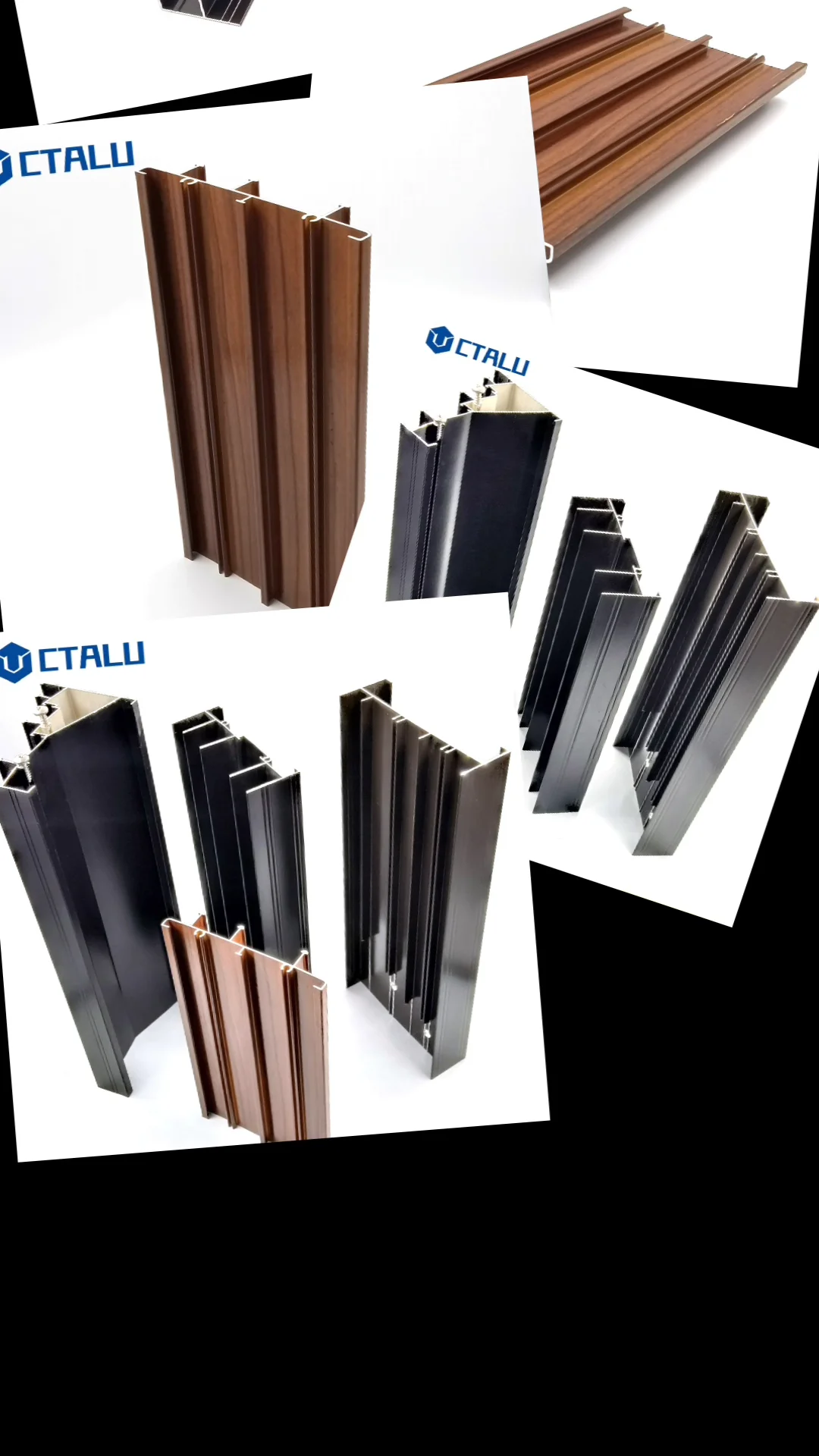 2022 Best Selling Aluminum Door Profiles Wooden Grain Aluminium 3