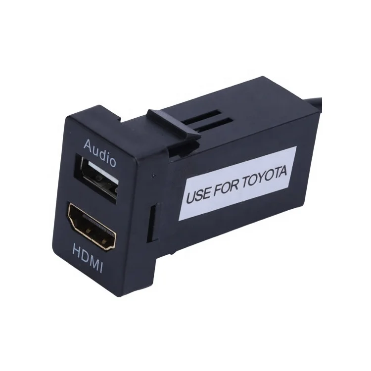 Автомобильный USB-разъем DC 12 В/24 В аудиовыход Hd мультимедийный выход зарядное устройство с несколькими USB-портами для маленького автомобиля