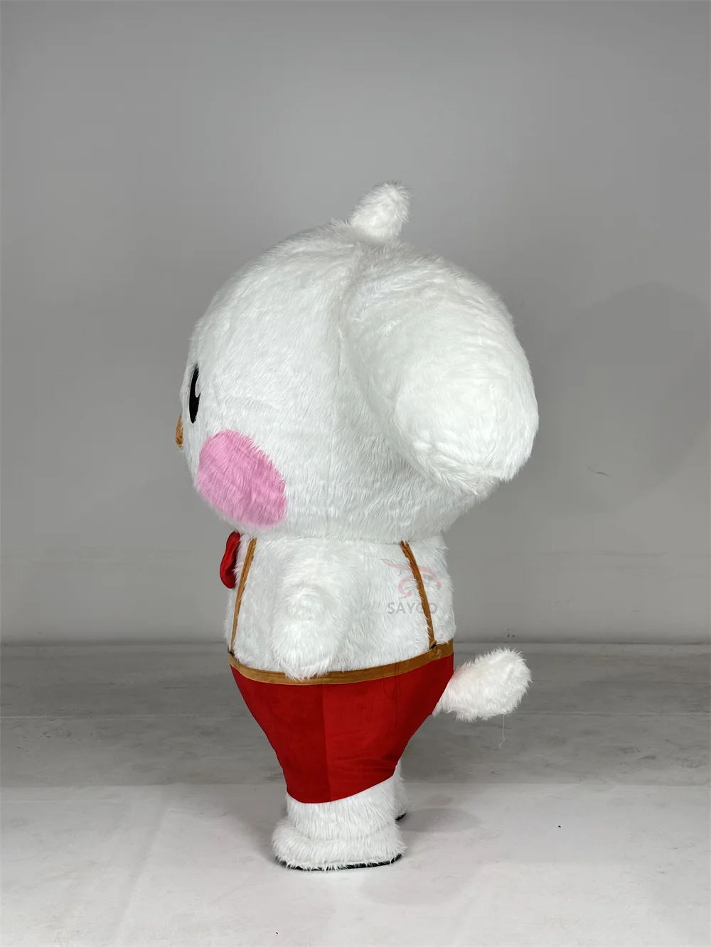 Hot Sale Unisex Inflatable White Dog Mascot Costume Cute Plush Adult Customized Mascot Costume for Adults Customized Mascot
