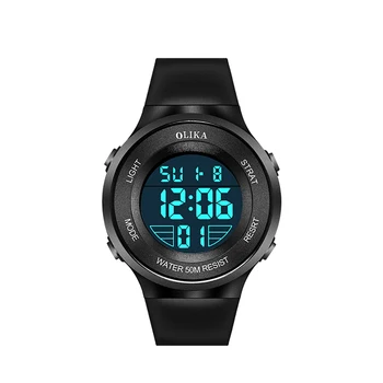 Luxury Waterproof Analog-Digital LED Wristwatch for Kids Multifunctional 72-Hour Shipping Electronic Sports Watch Plastic Band