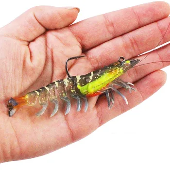 CHEERY Fishing Lurs Soft Shrimp Lure With Hook 9mm/12g Mini Silica Gel Artificial Bait Fishing Lures Bait – Soft Lure – view 4