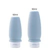 Blue Silicone Refillable Bottle