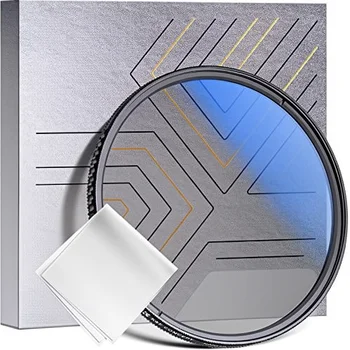 Glass CPL Filter 49mm Slim Multi Coating Polarising with Microfibre Cleaning Cloth Vacuum Packed for Camera Lens
