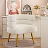 Cream White - Gold Frame [Lamb's Fleece]