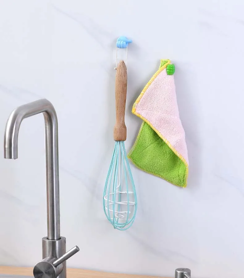 Creative thumb hook bathroom kitchen traceless hook no punching multifunctional data wire fixer manufacture