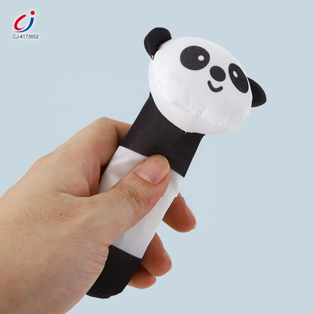 Chengji Hot Selling Infant Soft Rattles Hand Shaker Plush Rattle Toys Cartoon Animals Design Baby Toy Bb Stick