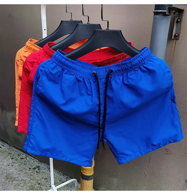 Men's Casual Blank Shorts Men Running Shorts Surf Board Swimwear Beach ...