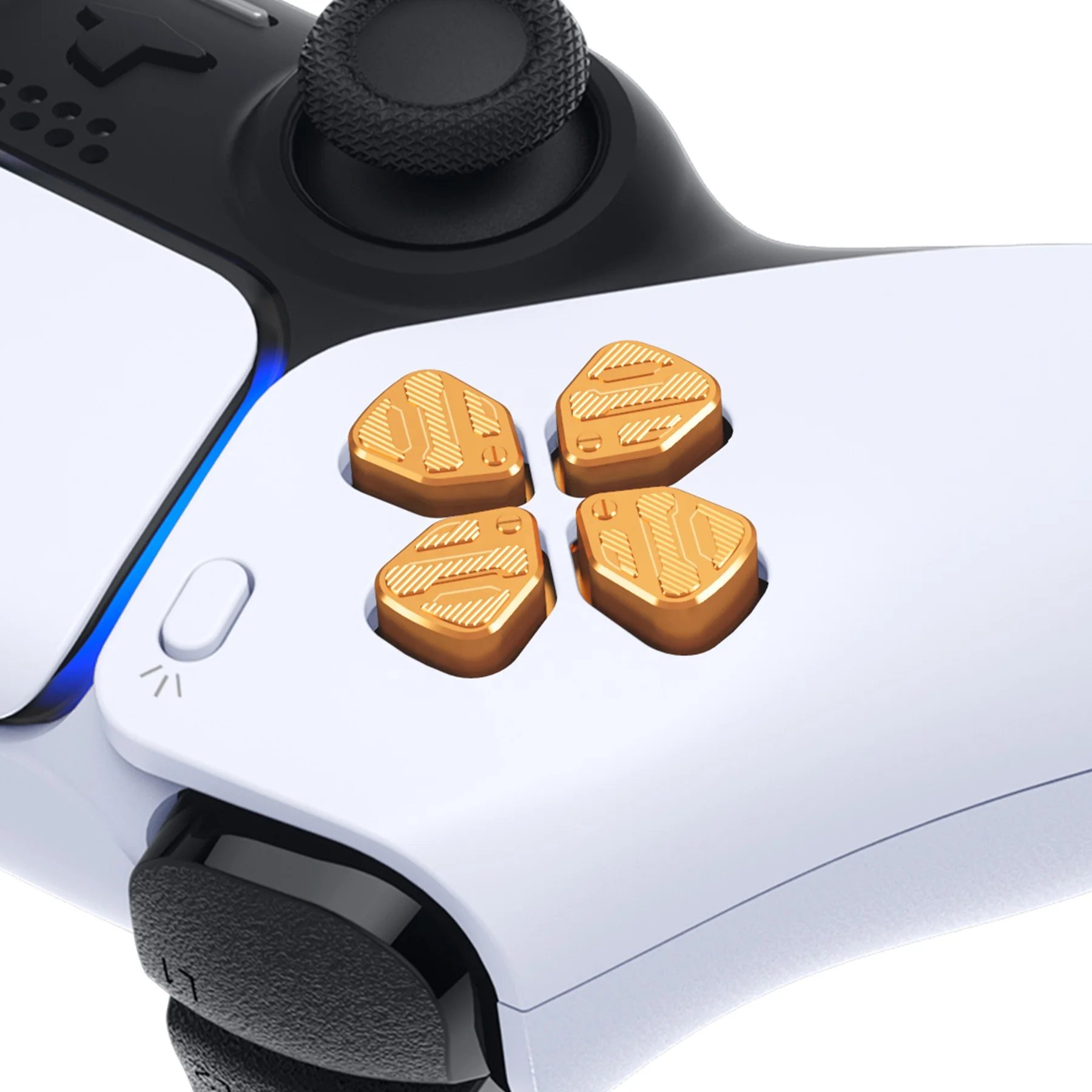 EXtremeRate メタル PS5 ゲームアクセサリー 方向指示器 Dパッド