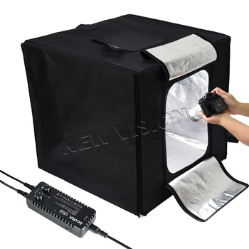 Godox LSD80 80*80cm 40W LED Photo Studio Softbox Light Tent SoftBox +AC Adapter +PVC Backgrounds for Phone DSLR Shooting Product product image