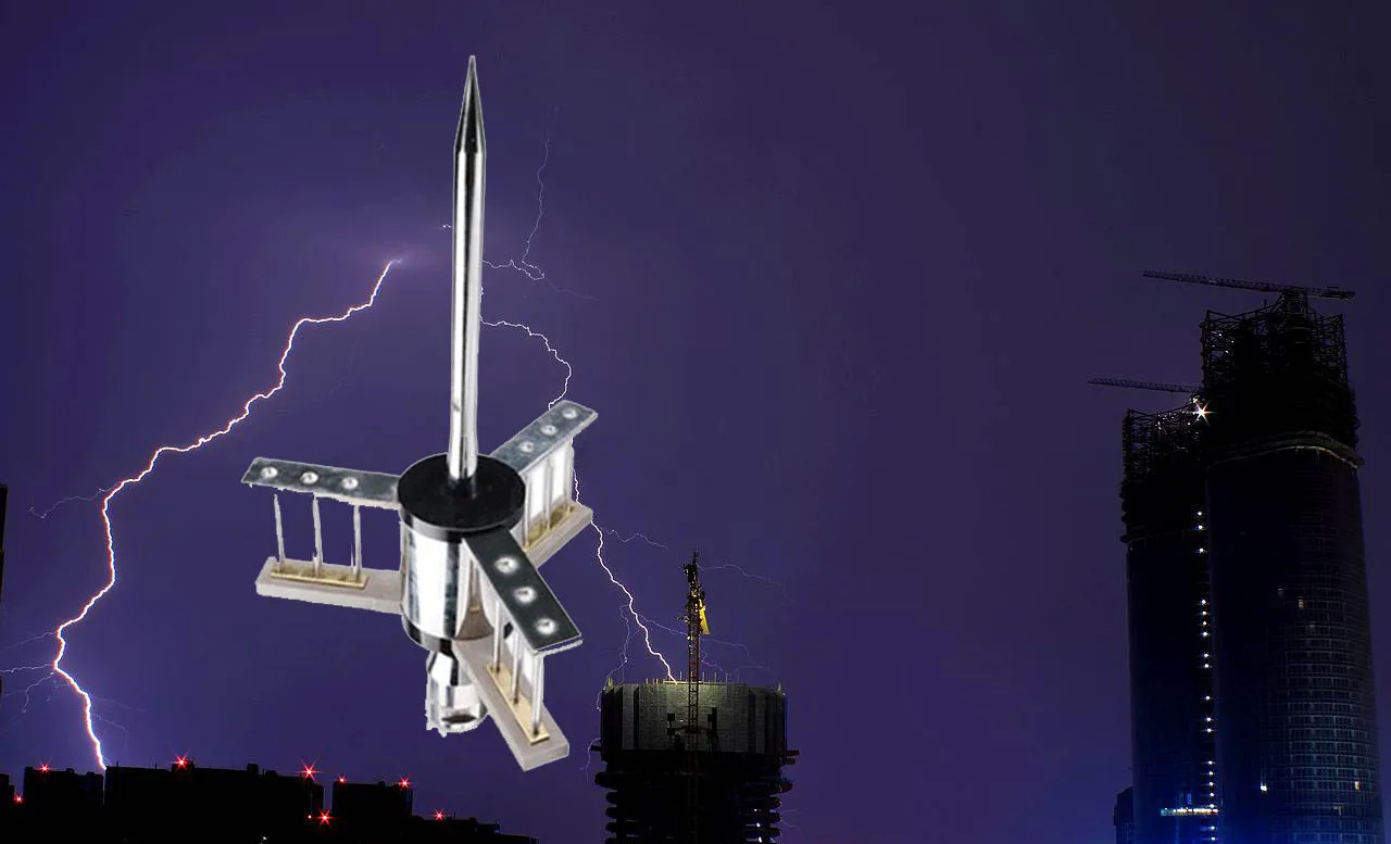 HAMMOND Stainless Steel Lightning Conductors On Houses ESE Type